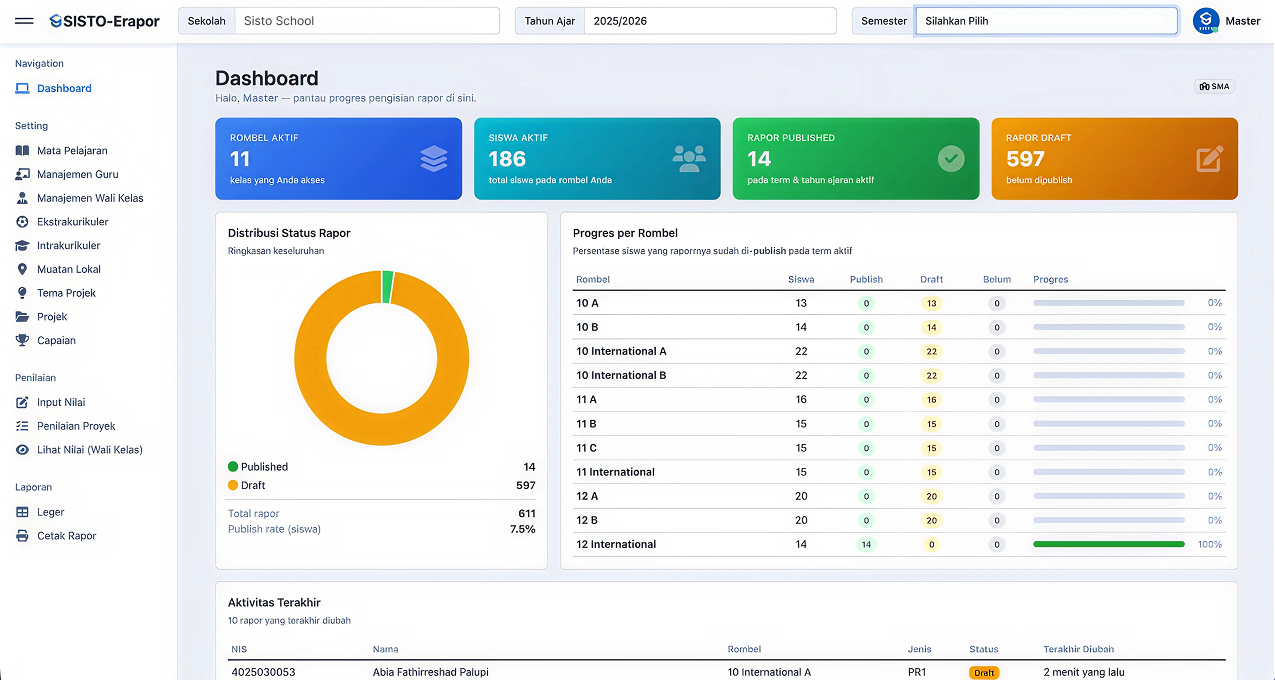 E-Rapor Screenshot